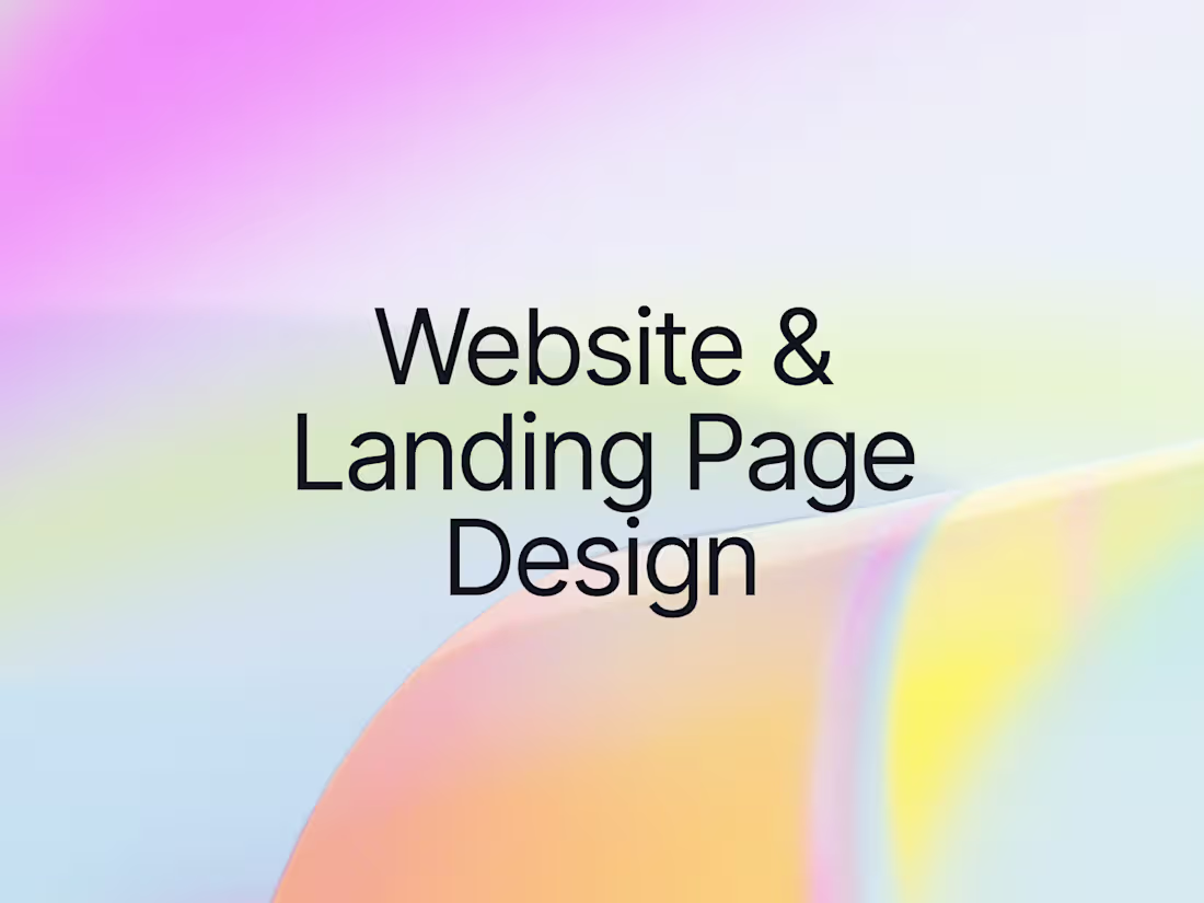 Cover image for Website & Landing Page Design
