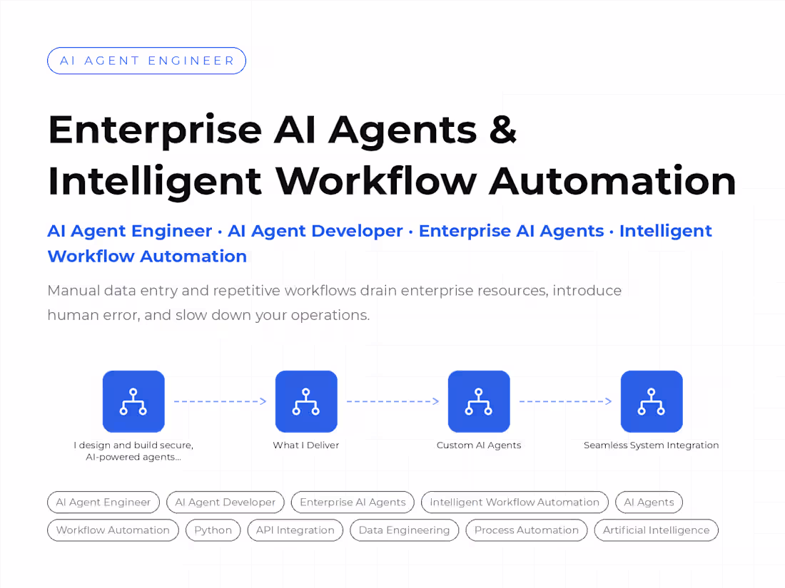 Cover image for Enterprise AI Agents & Intelligent Workflow Automation