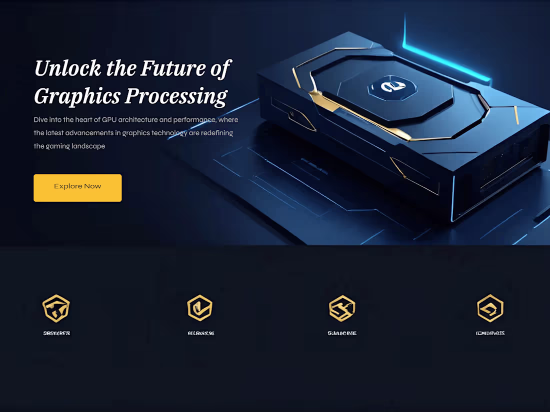 Cover image for GPU Technology Landing Page Design