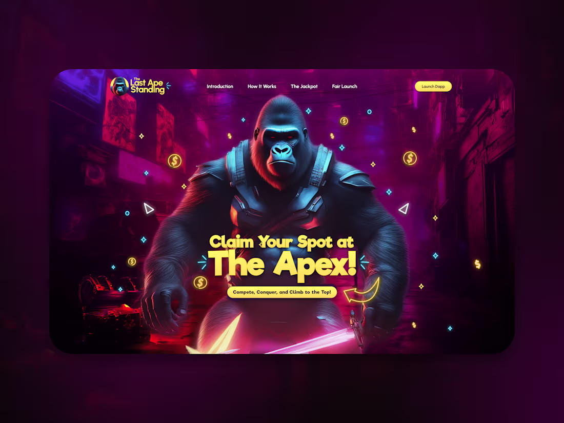 Cover image for Last Ape Standing - DeFi dApp UI