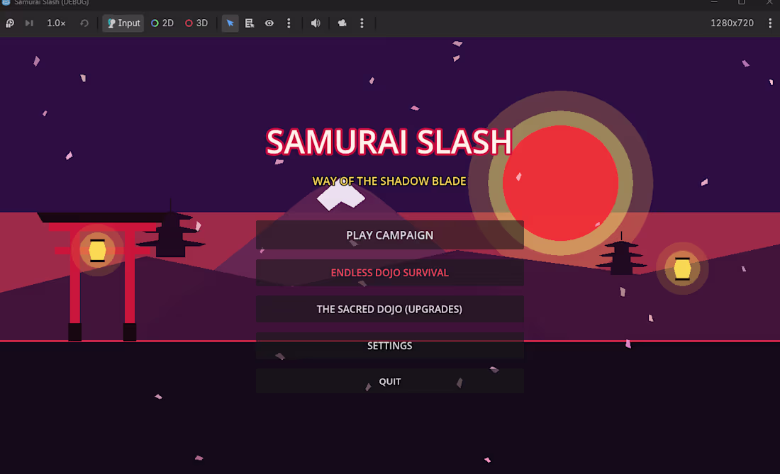 Cover image for samurai slash game on godot
