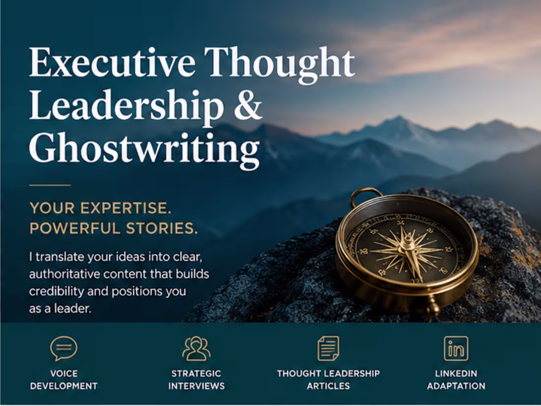 Cover image for Executive Thought Leadership & Ghostwriting 