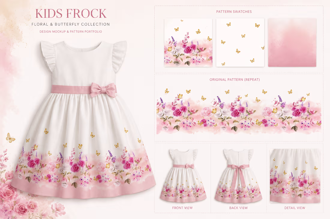 Cover image for Floral pattern for kids 