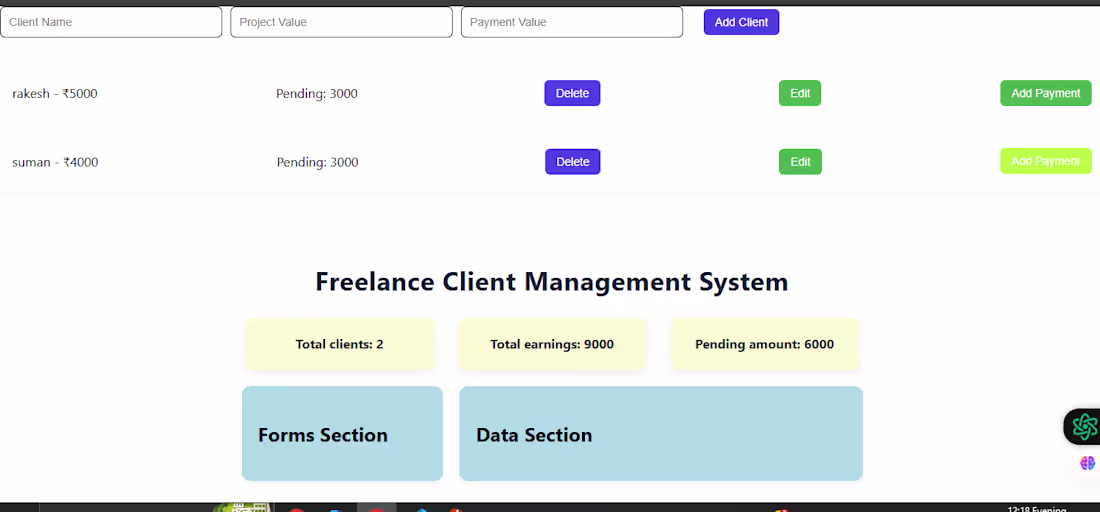 Cover image for Developed a web application to