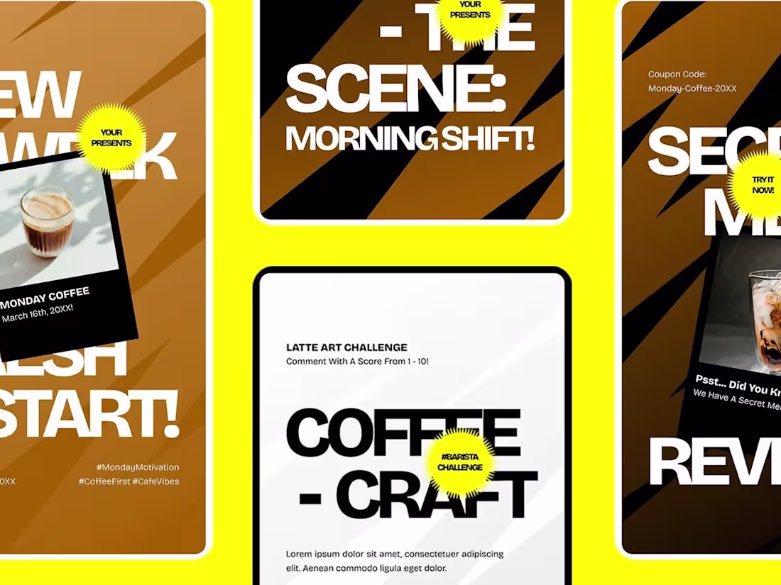 Cover image for Brown Creative Cafe Promotion Instagram