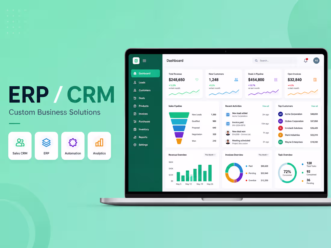 Cover image for ERP / CRM Development