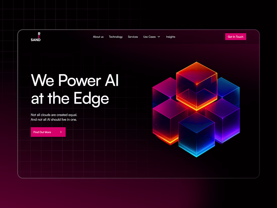 Cover image for AI System For Enterprise Agents Website & Webflow | Redsand 