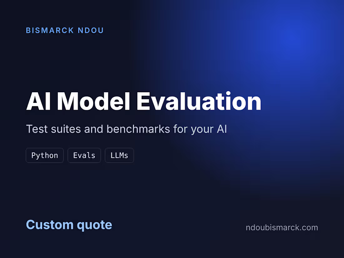 Cover image for AI Model Evaluation (Test Suites and Benchmarks)