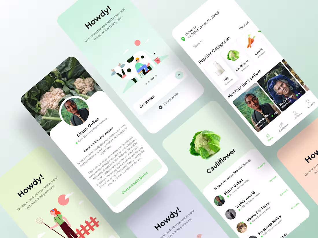 Cover image for Connect with Farmer Mobile App UI