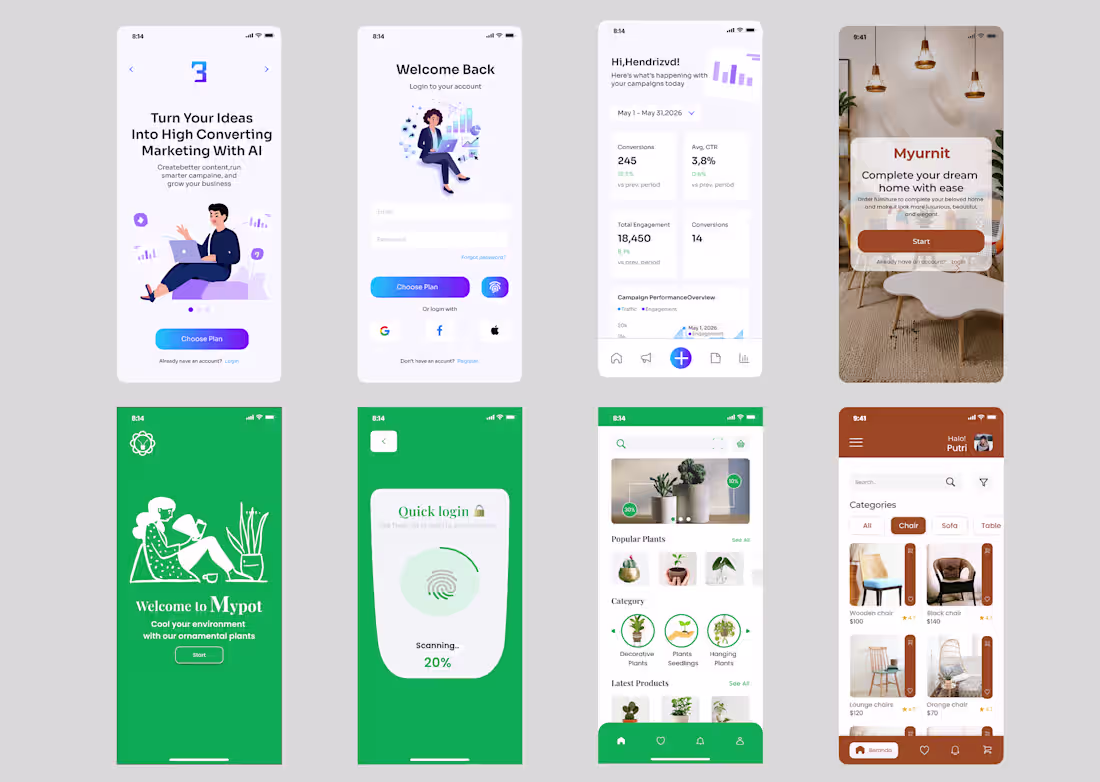 Cover image for Mobile App UI/UX Design