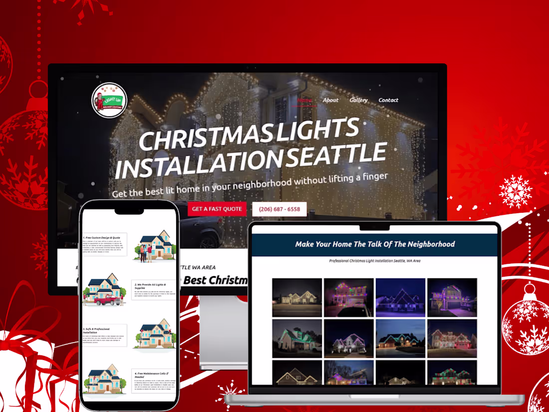Cover image for WA Light | Christmas Web Design | Modern, User-Friendly Solution