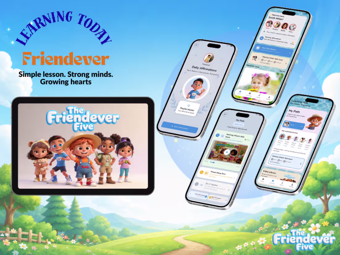 Cover image for Friendever- Kids emotional learning app