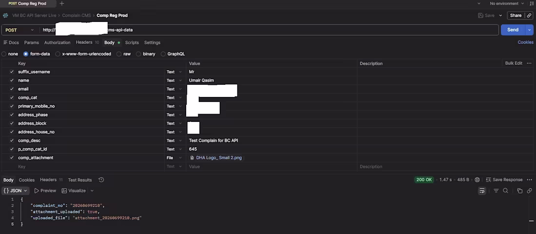 Cover image for Complaint Registration REST API with