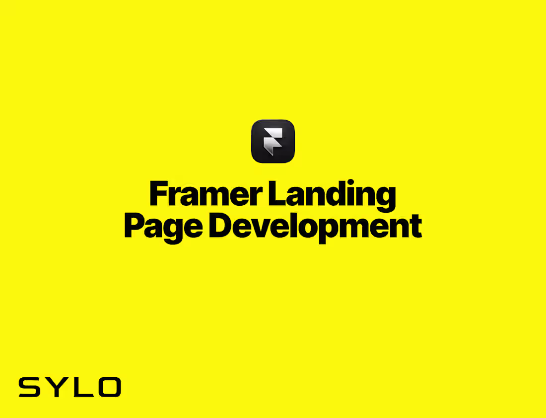 Cover image for Framer Landing Page Development