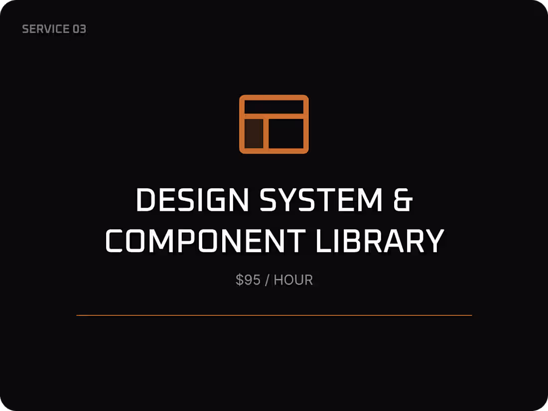 Cover image for Design System & Component Library
