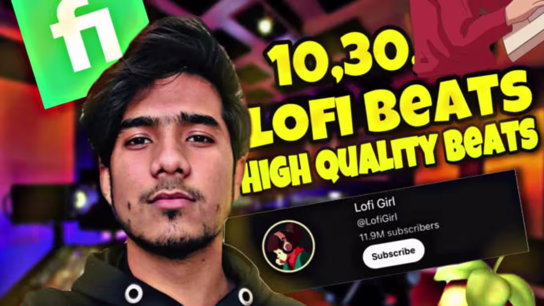 Cover image for produce 10 to 30 lofi beats or chill hip hop music