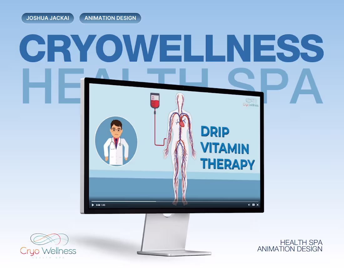 Cover image for CryoWellness Drip Vitamin Therapy Animate Video