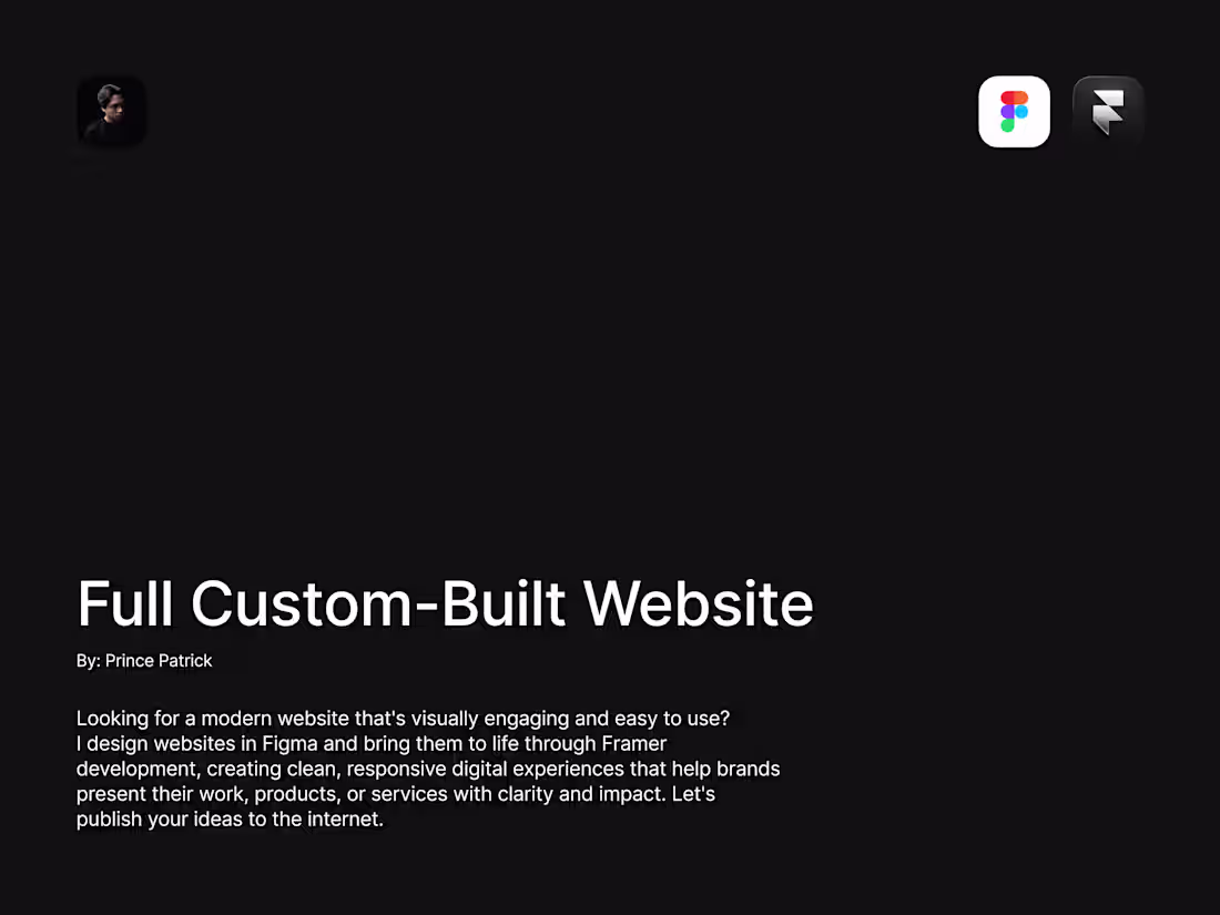 Cover image for Full Custom-Built Website