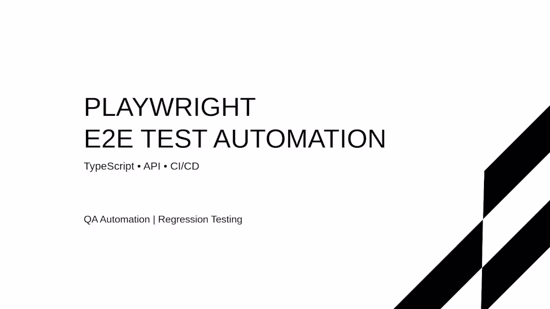 Cover image for Playwright E2E Test Automation