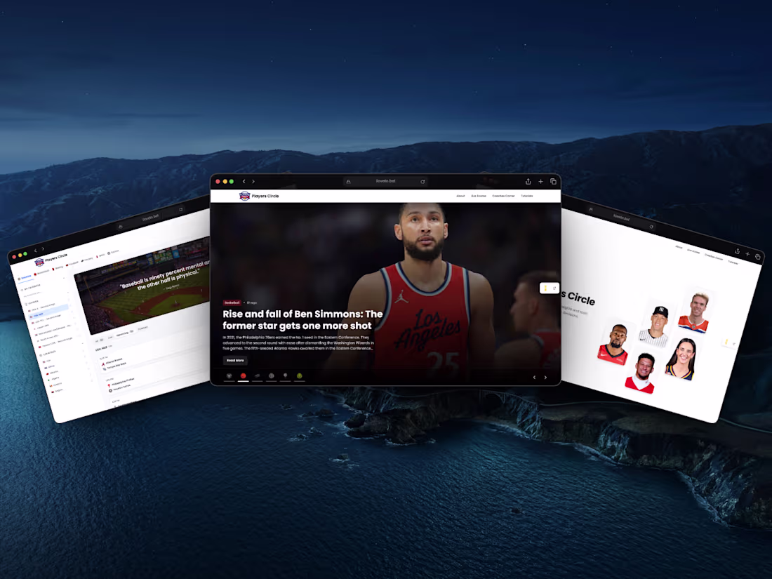 Cover image for Project Overview:
Players Circle is a