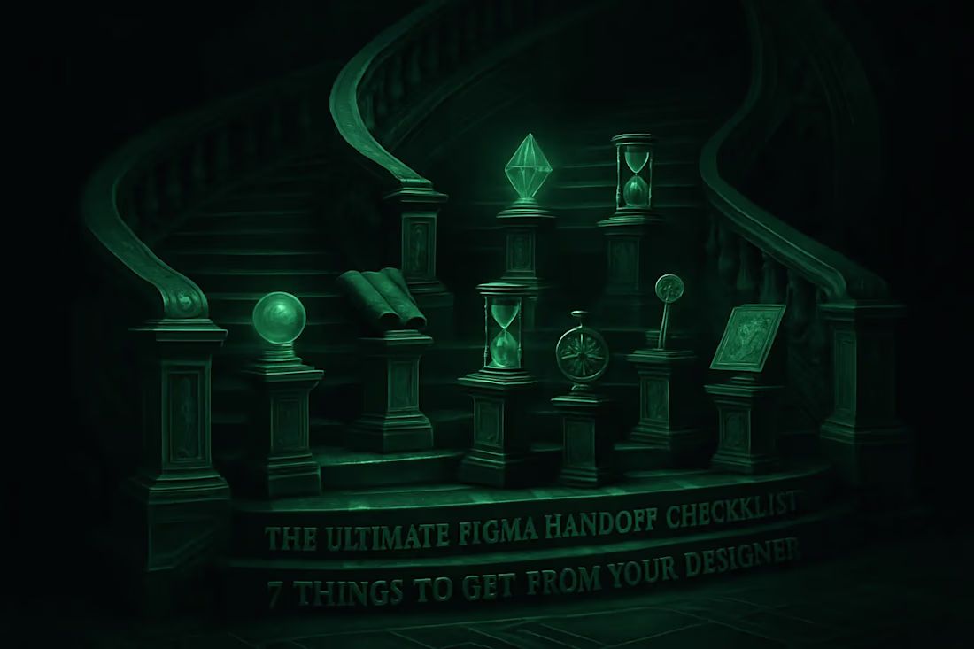 Cover image for The Ultimate Figma Handoff Checklist: 7 Things to Get From Your Designer