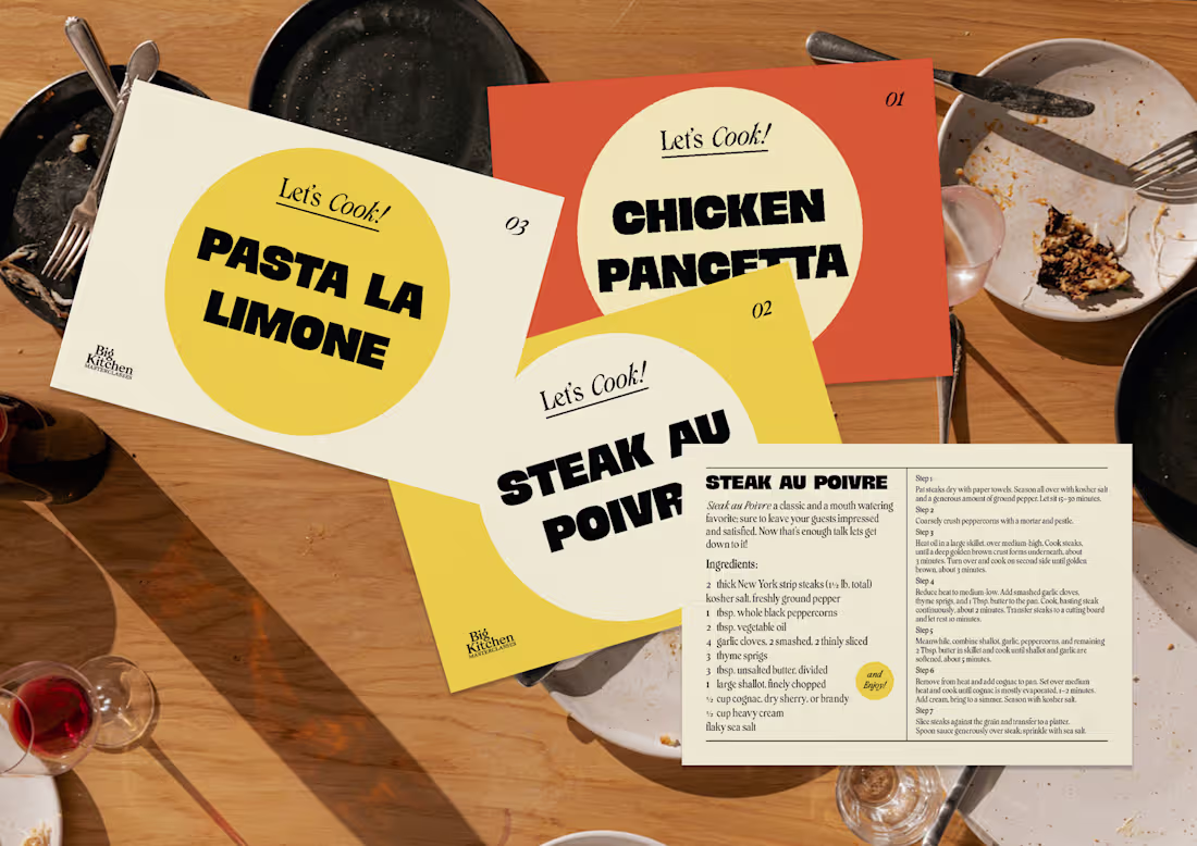 Cover image for Visual Identity for Cooking Masterclass