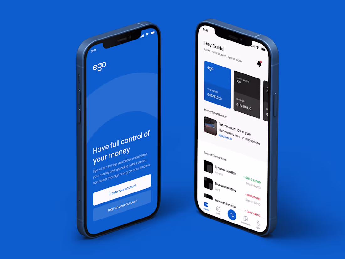 Cover image for Ego Mobile App Design