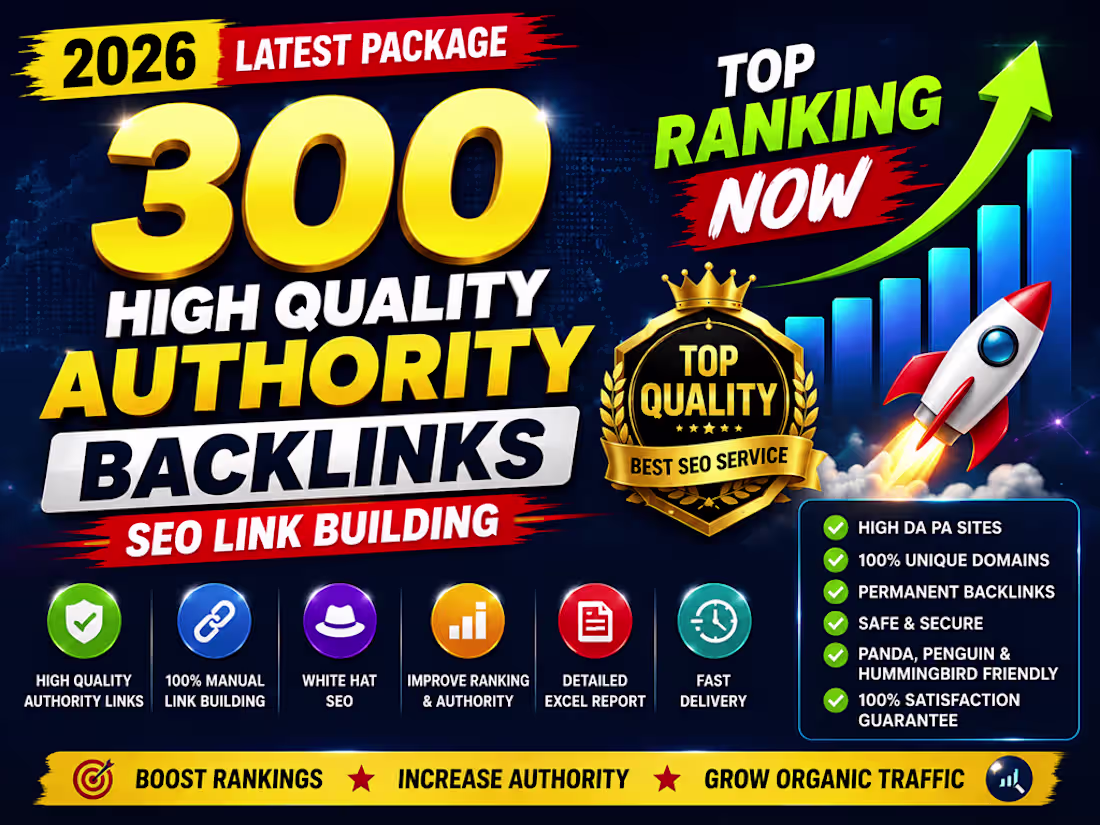 Cover image for I Will Build High-Quality SEO Backlinks to Improve Google Ranks