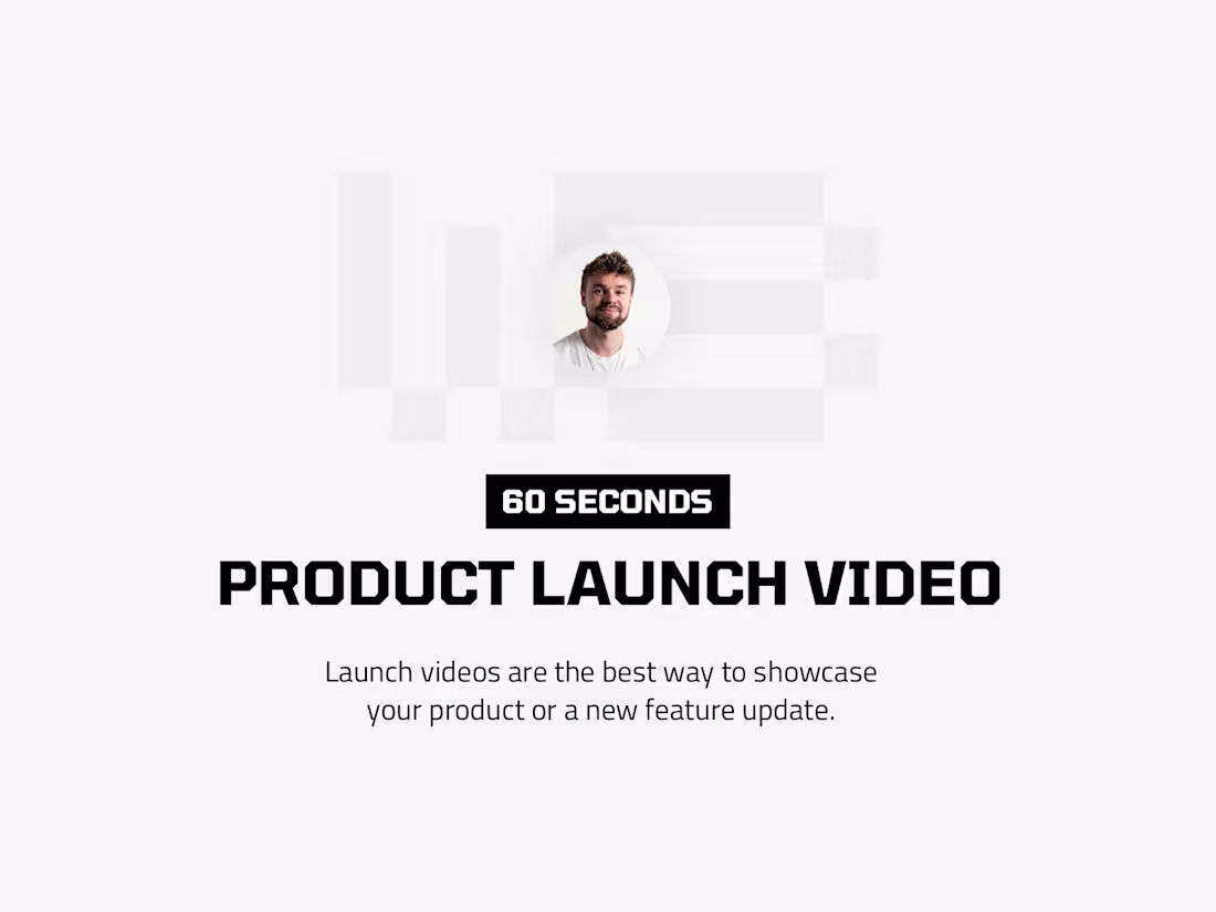 Cover image for Product Launch Video - 60 seconds