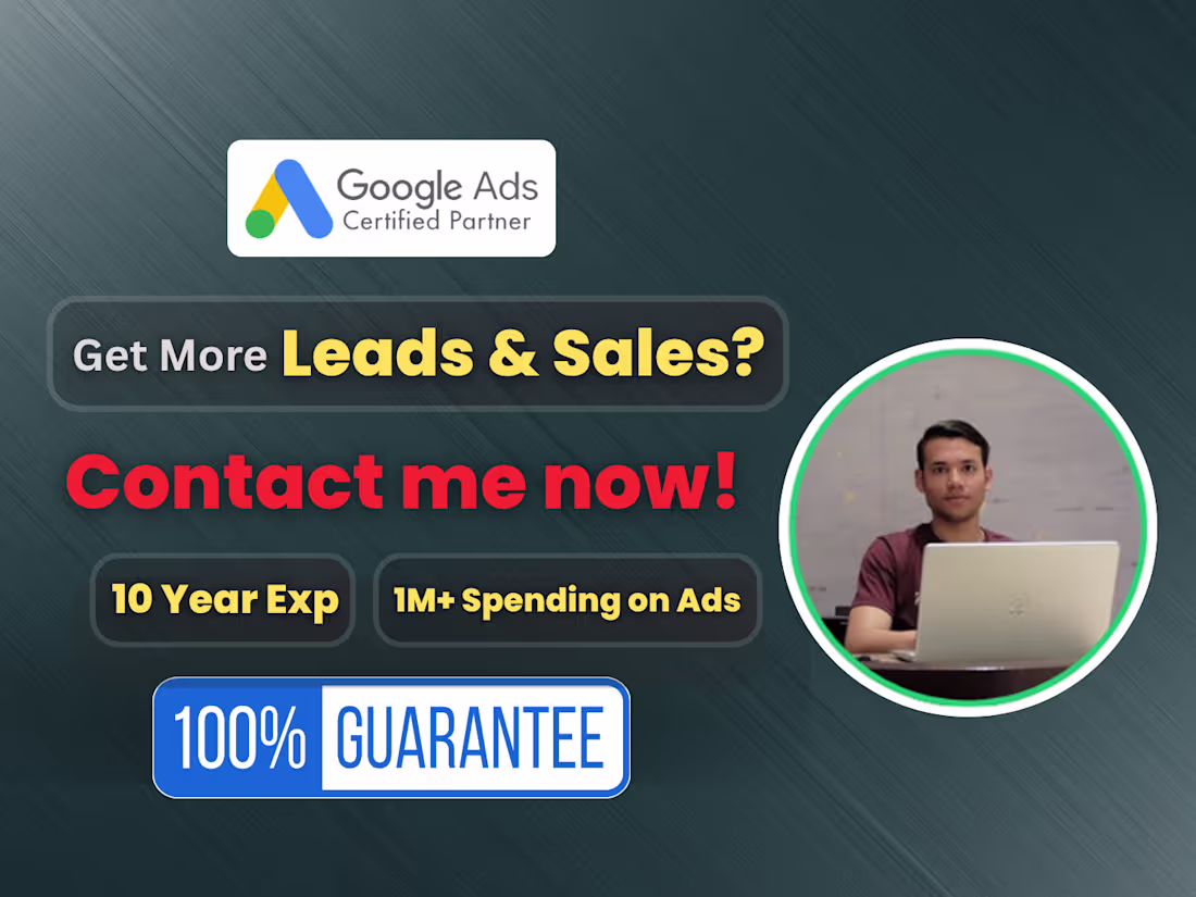 Cover image for I will setup, manage, and optimize google ads professionally