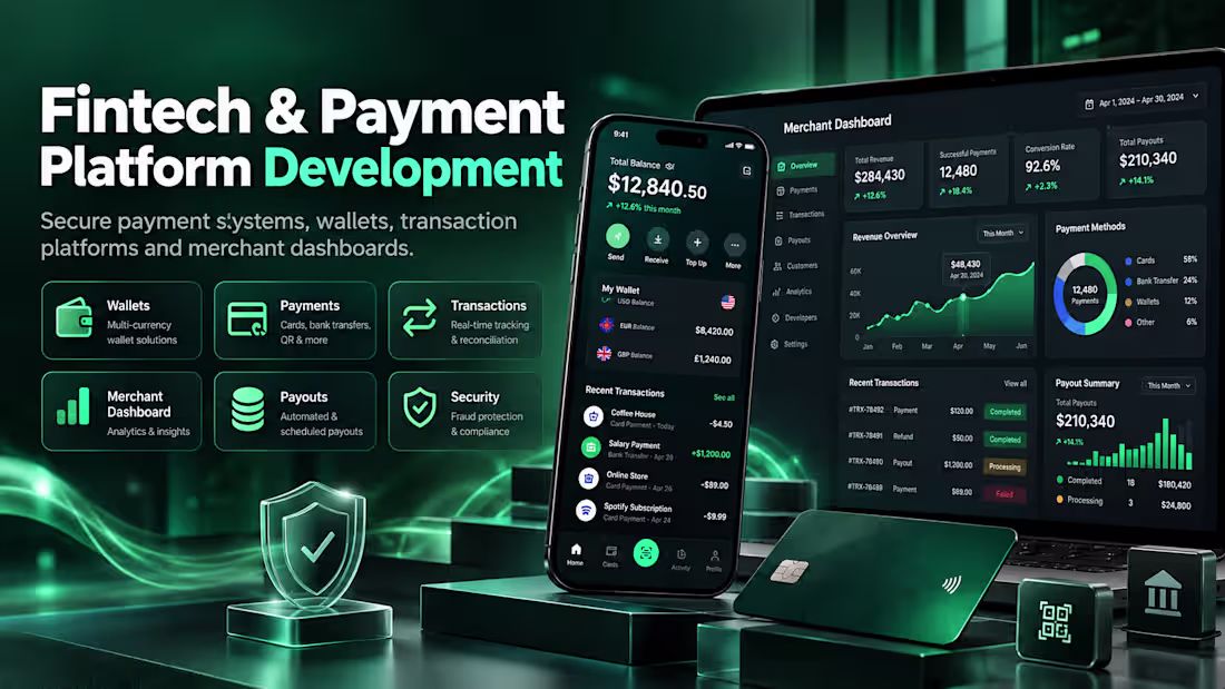 Cover image for Fintech & Payment Platform Development