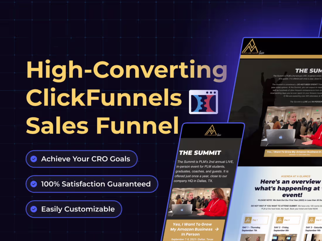 Cover image for I will design high converting Sales Funnel on Clickfunnel ,GHL