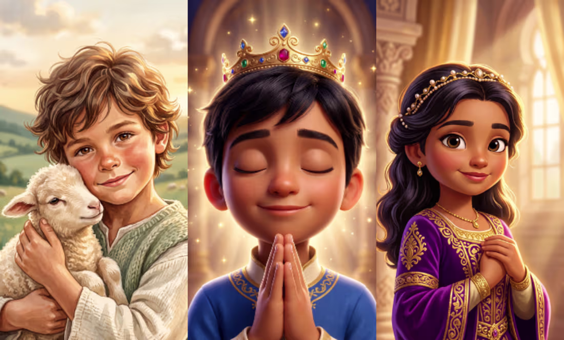Cover image for Bible themed illustration / Christian children story 