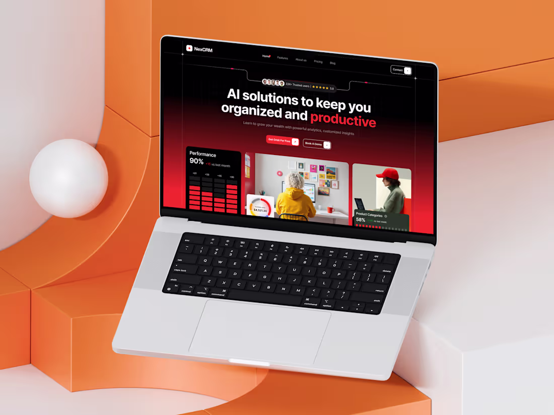 Cover image for NexCRM - Saas Website Design