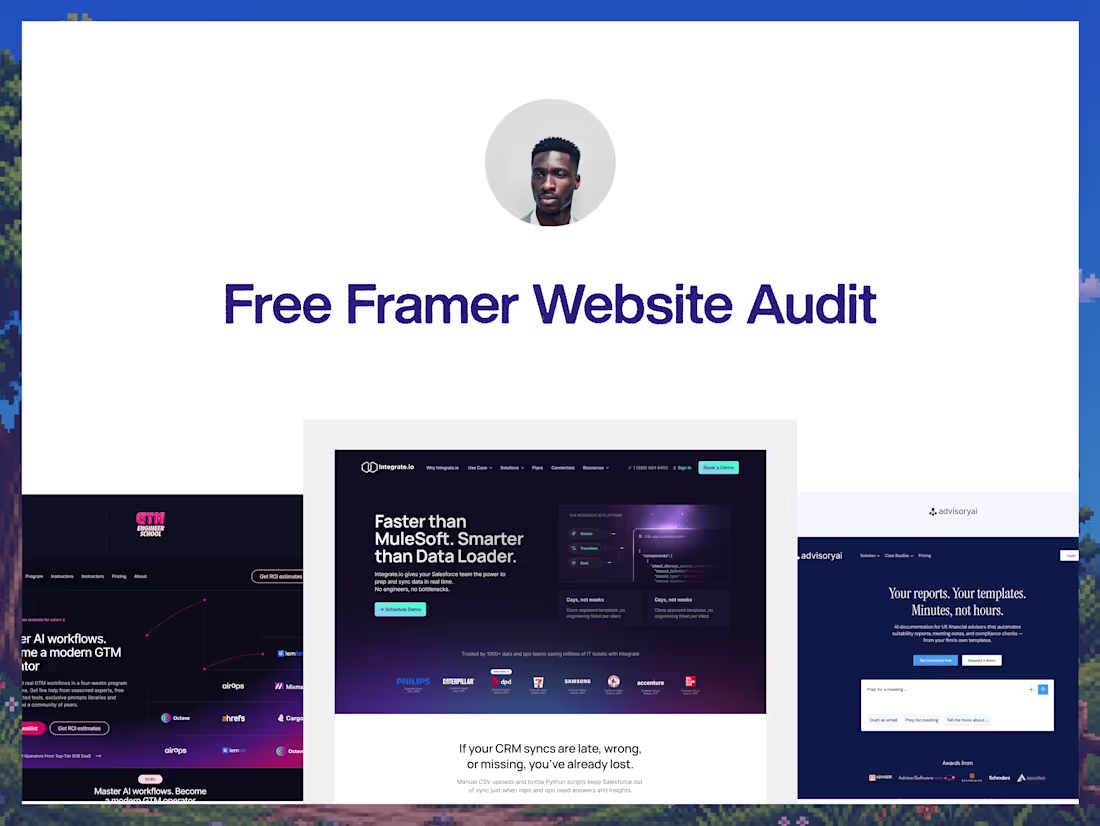 Cover image for Free Framer Website Audit