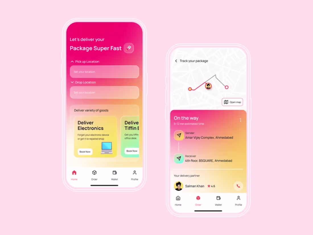 Cover image for Unique Send and Deliver Package App