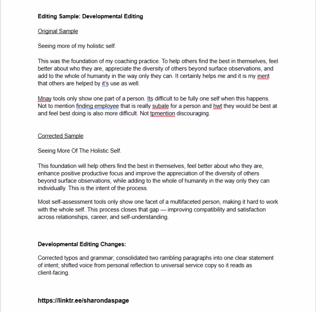 Cover image for "Developmental Edit — Reframing a