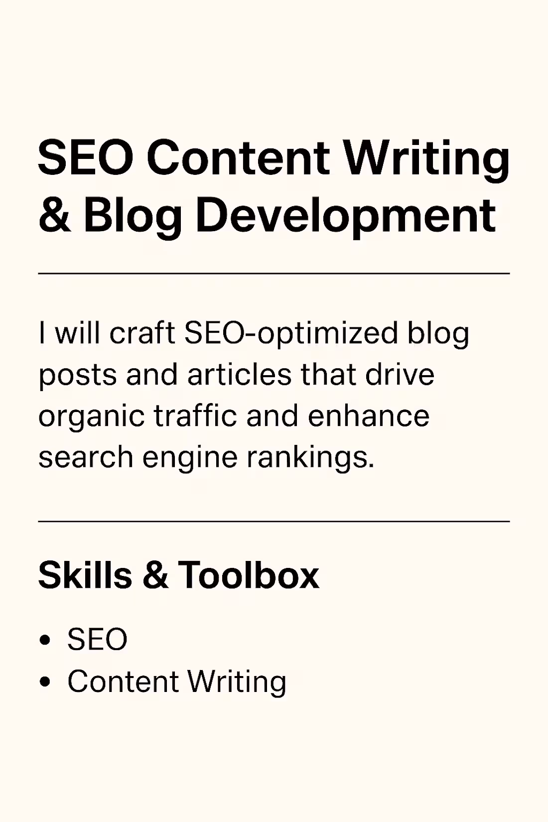 Cover image for SEO Content Writing & Blog Development Engaging, SEO-optimiz...