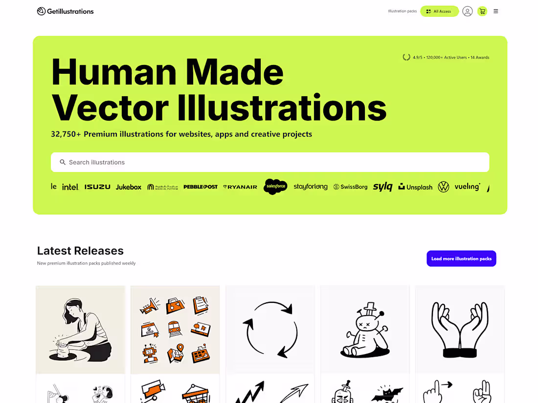 Cover image for GetIllustrations UI Updates