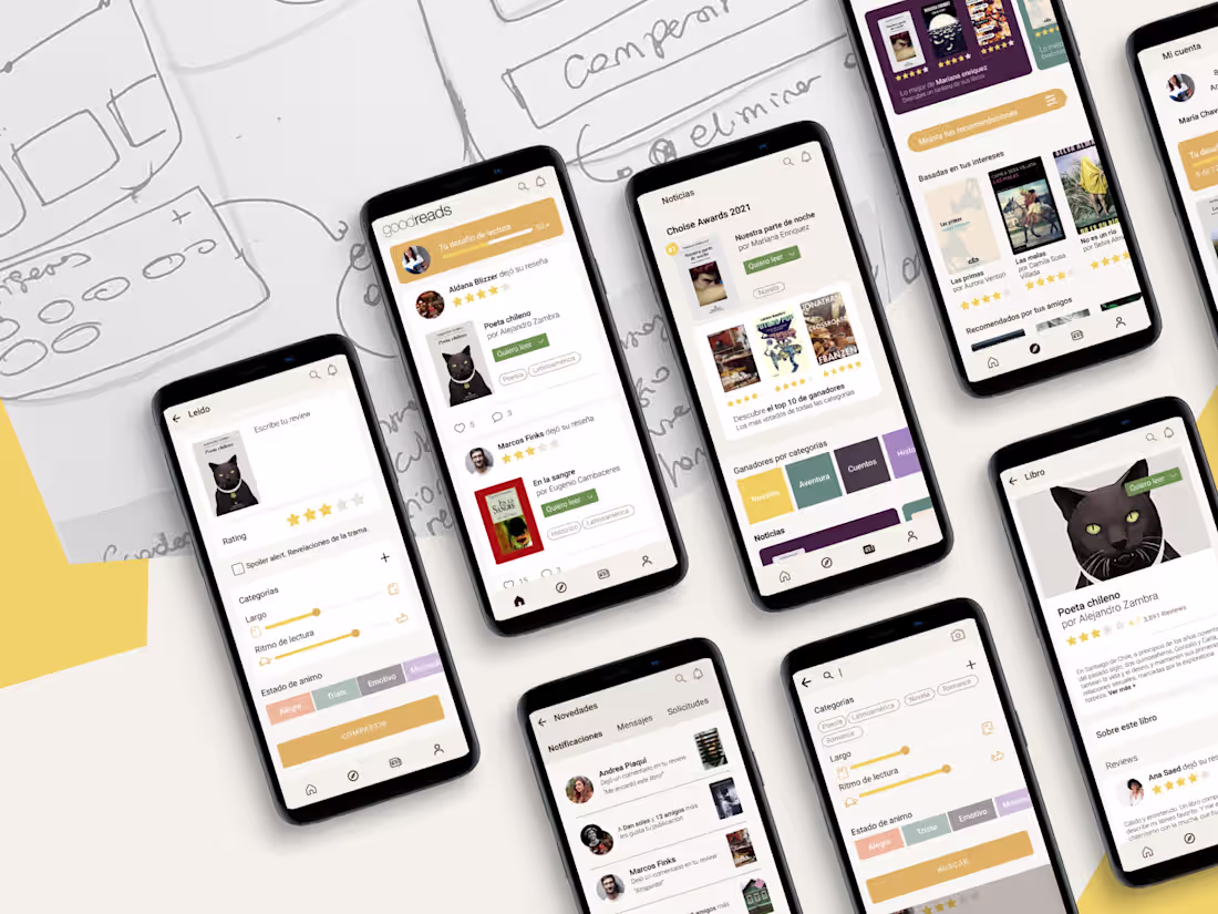 Cover image for Goodreads | UX UI study