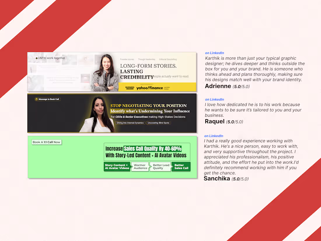 Cover image for LinkedIn Banner Design & More