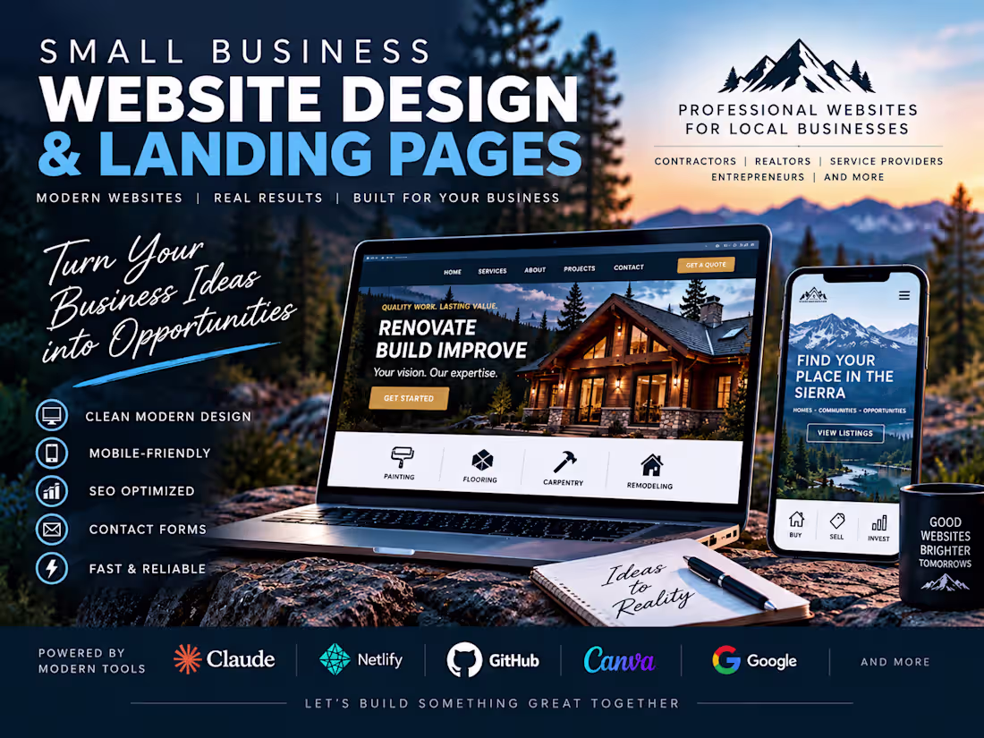 Cover image for Small Business Website & Landing Page Design