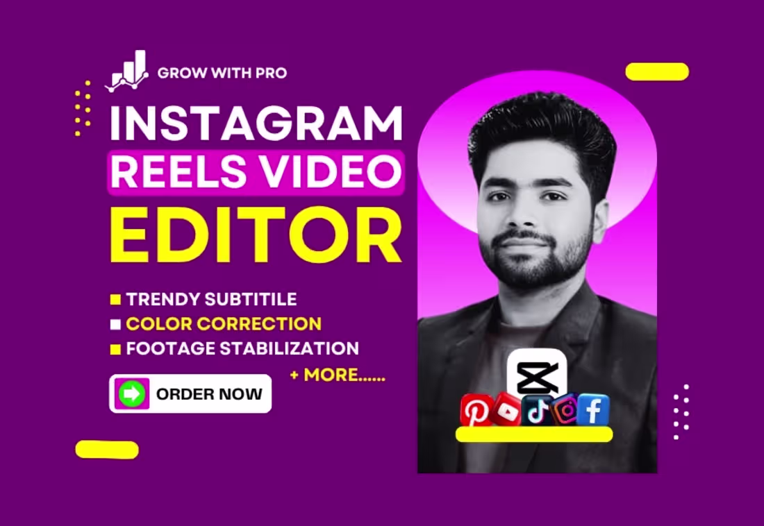 Cover image for Instagram Reels Video Editor - TikTok, YouTube Shorts Edit