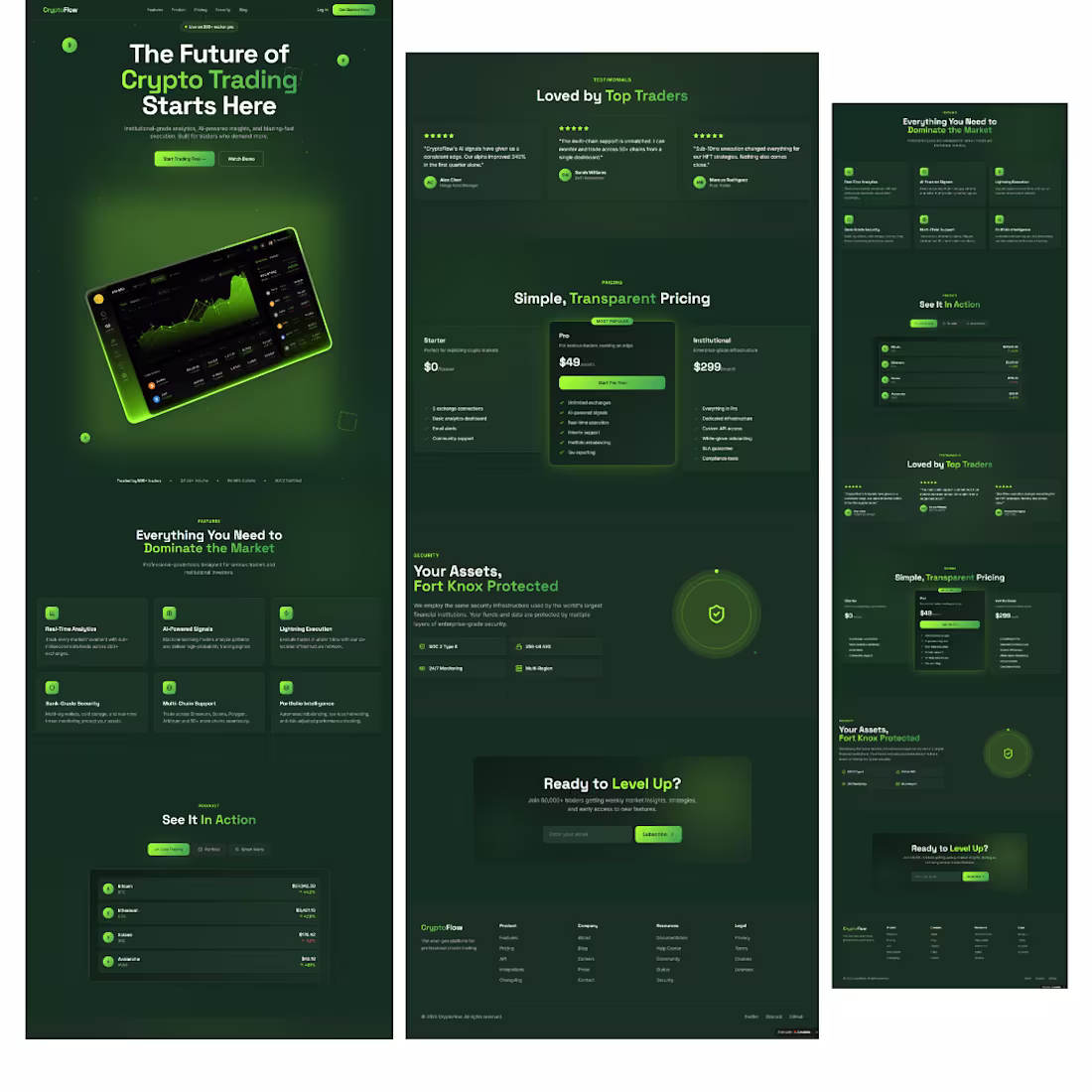 Cover image for Crypto Trading Landing page UI/UX