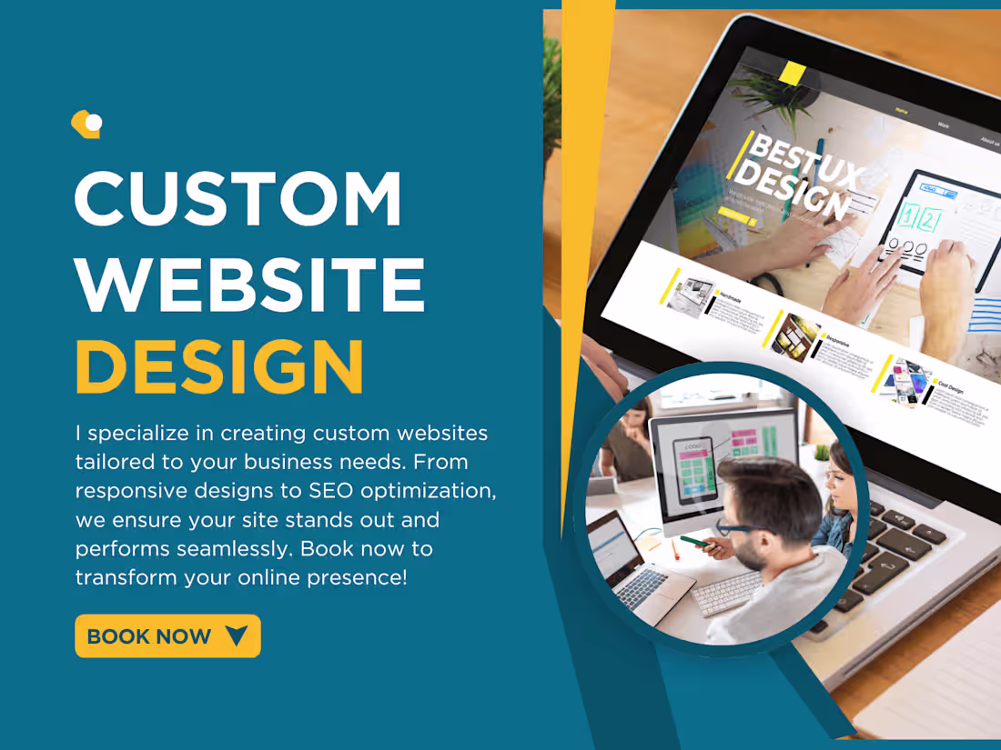 Cover image for Custom Web Solutions: Designed for Impact and Optimization
