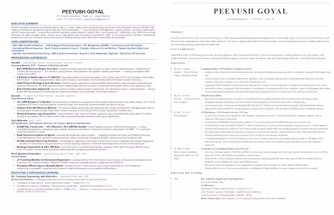 Cover image for Rewrote and redesigned a resume