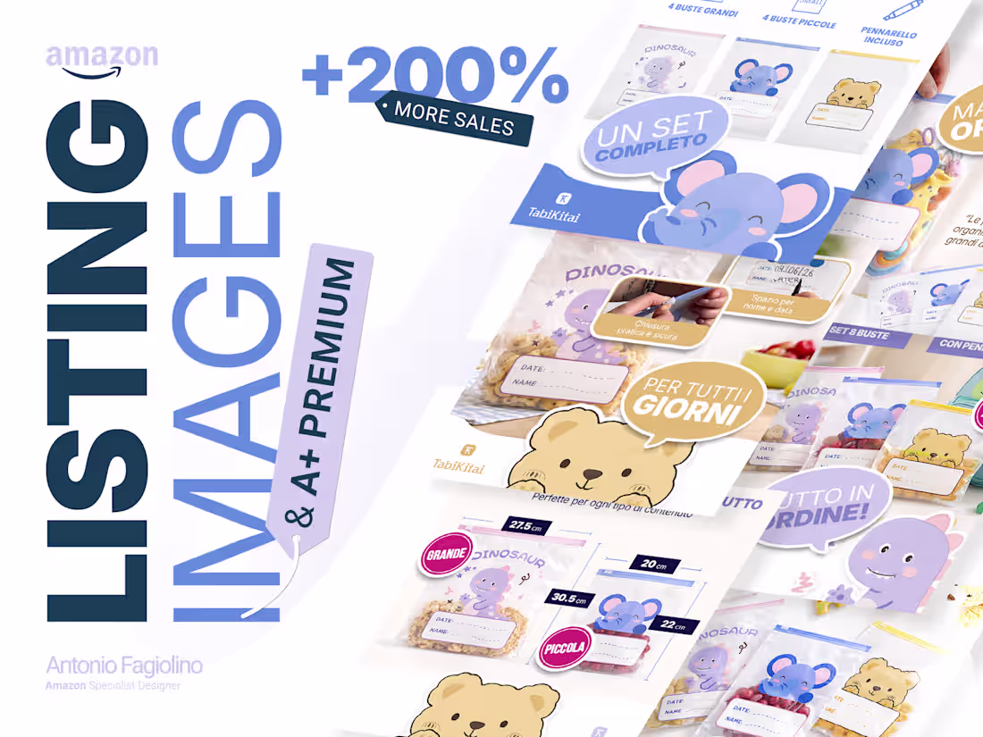 Cover image for Amazon Listing Images Design for Kids Product