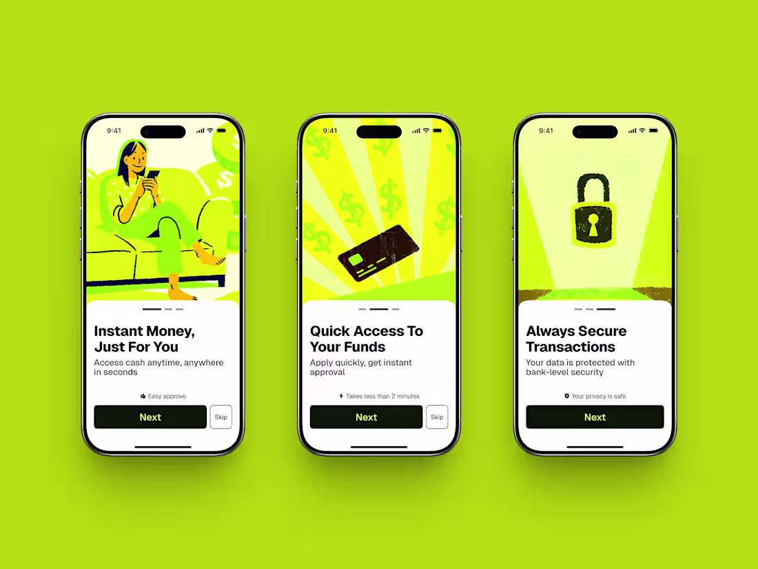 Cover image for FinTech App Onboarding — Hand-Drawn Human Design UI Style