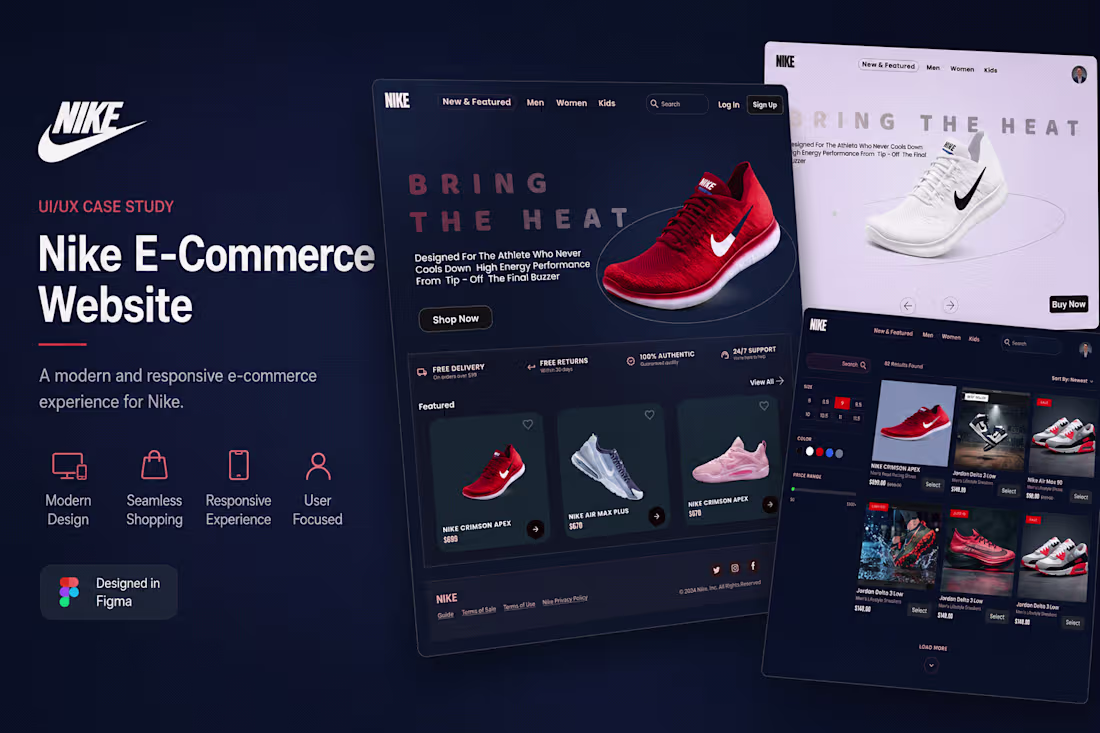 Cover image for Nike Footwear E-Commerce Platform