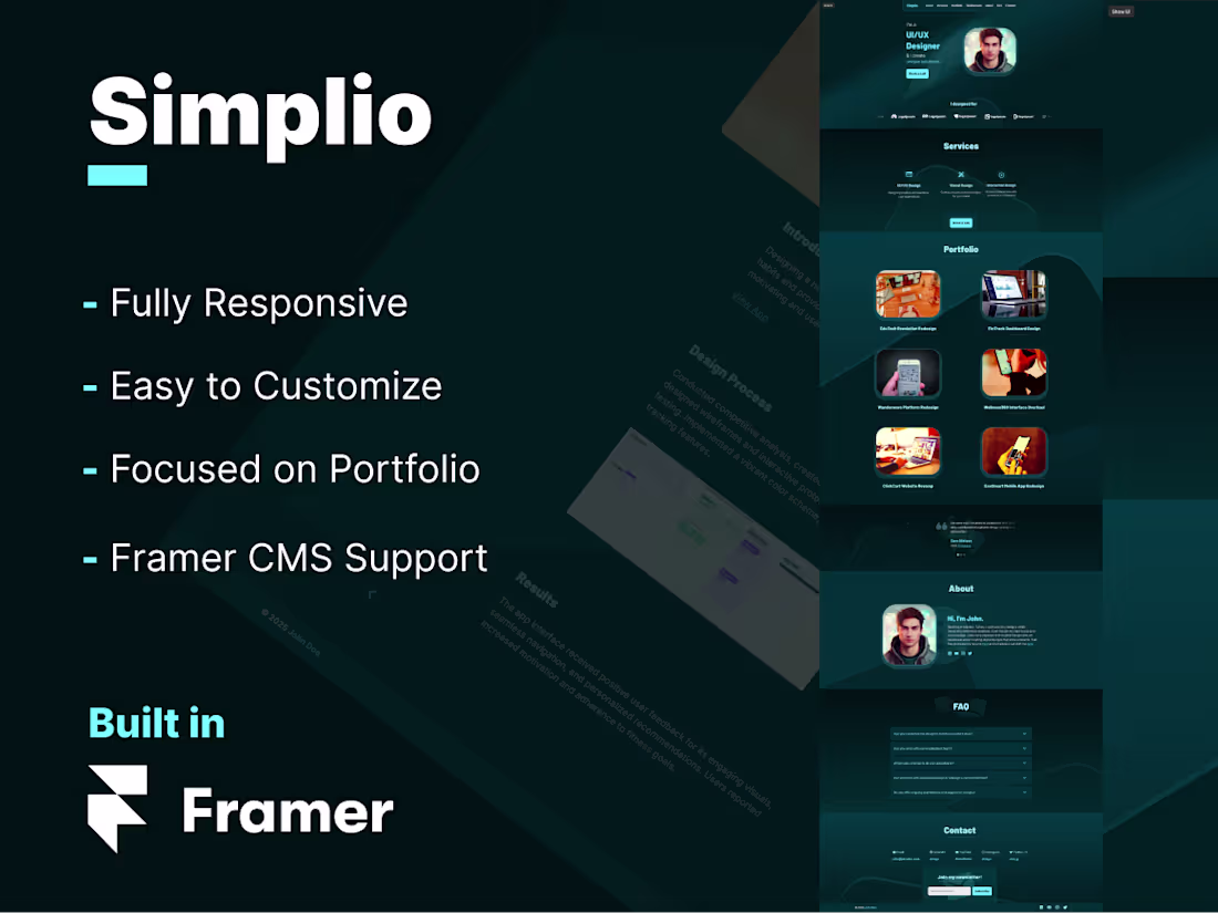 Cover image for Simplio is a clean, responsive and content oriented one page...